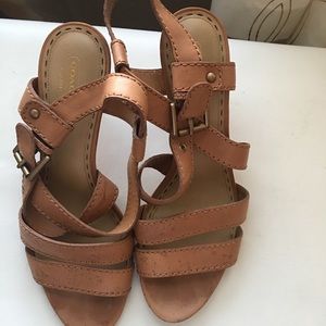Coach strappy heels